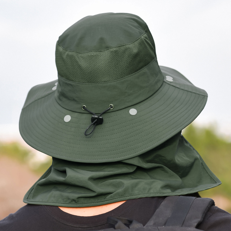 Topi nelayan, topi matahari pr - Fishing Mask Sun Protection ulasan dan harga