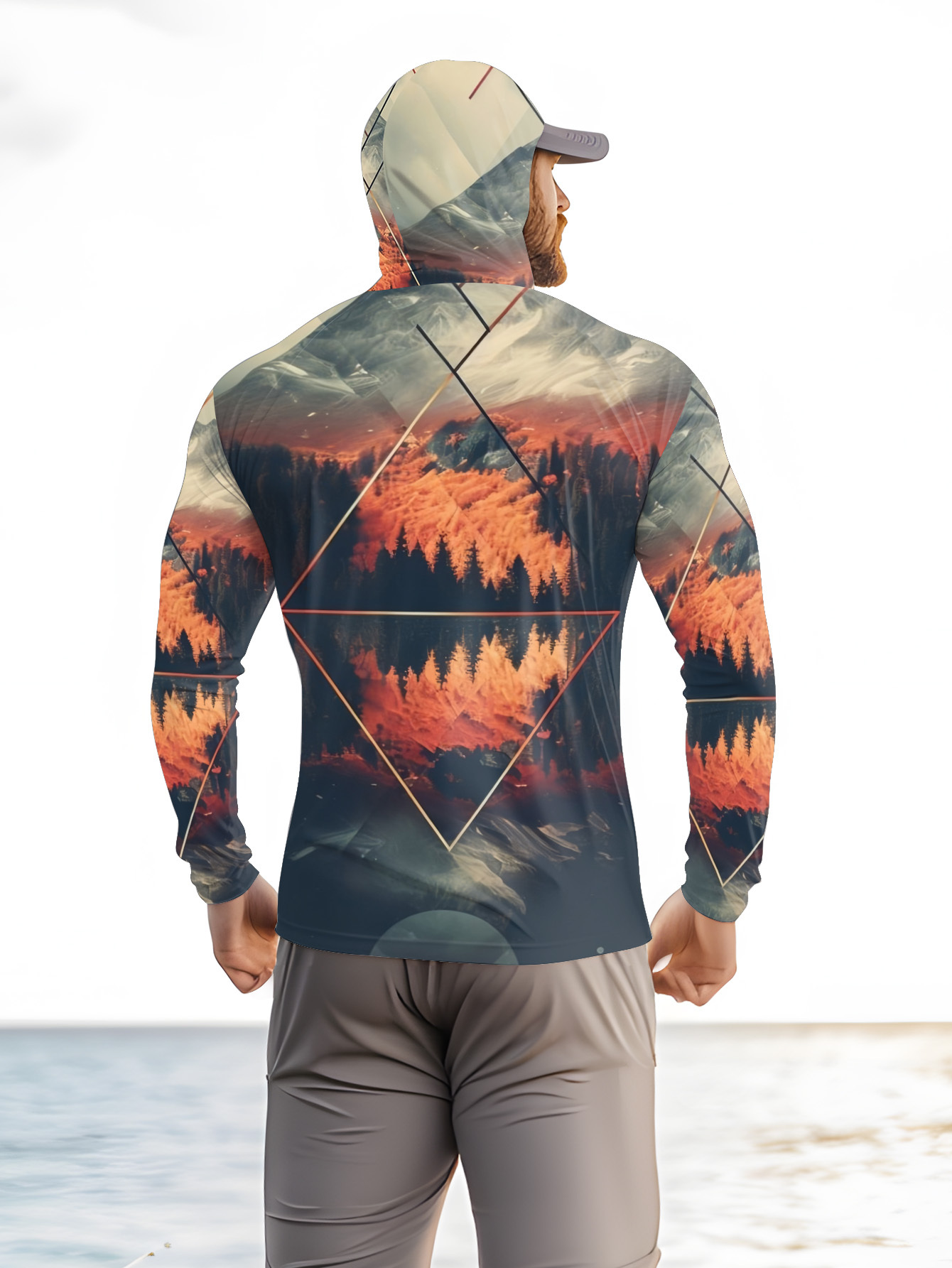 Hoodie Pancing Pria untuk Akti - Fishing Mask Sun Protection ulasan dan harga